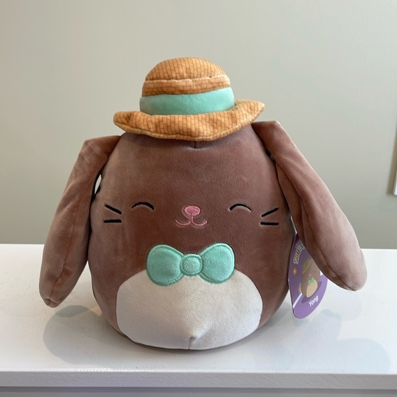 Squishmallows Other - NWT 8” Yong the Easter Bunny with Hat Squishmallow